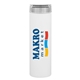 aerial view a matte white 16.9 oz h2go rocket - matte white, image 1 of 3