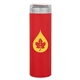 aerial view a matte red 16.9 oz h2go rocket - matte red, image 1 of 3