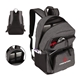 a group of 2 tone 600d virginia backpack - 11 w x 17 3/4 h x 6 5/8 d