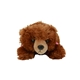 aerial view a grizzly brown aurora mini flopsies stuffed animals, image 1 of 2