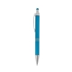 aerial view a light blue palette soft touch ballpoint pen / stylus, image 1 of 3