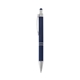 aerial view a navy palette soft touch ballpoint pen / stylus, image 1 of 3