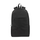 aerial view a black jax rpet laptop backpack, image 1 of 6