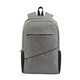 aerial view a grey jax rpet laptop backpack, image 1 of 6