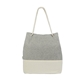 aerial view a black renew i 10 oz recycled cotton tote bag, image 1 of 6