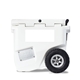 aerial view a white rovr(r) rollr(r) 45qt wheeled hard cooler, image 1 of 6