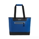 aerial view a blue icool(r) vail 30- can cooler tote bag, image 1 of 5