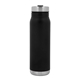 aerial view a black glisky 20 oz double wall vacuum insulated water bottle, image 1 of 6