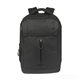 aerial view a black bettoni(r) moda milano rpet backpack, image 1 of 6
