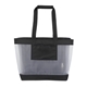 aerial view a black windsor 2- in -1 cooler tote, image 1 of 6