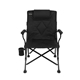 aerial view a black icool(r) twin peaks portable camping chair, image 1 of 6