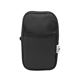 aerial view a black intrepid rpet phone pouch, image 1 of 3