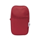 aerial view a red intrepid rpet phone pouch, image 1 of 3