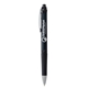 a black w/silver accents and black ink glidewrite signature ballpoint pen