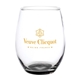aerial view a black enjoy 21 oz arc stemless wine glass, image 1 of 2
