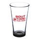 aerial view a black pub crawl 16 oz libbey pint glasses, image 1 of 2