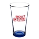 aerial view a blue pub crawl 16 oz libbey pint glasses, image 1 of 2