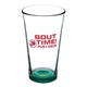 aerial view a green pub crawl 16 oz libbey pint glasses, image 1 of 2