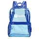 aerial view a blue columbus clear backpack, image 1 of 2