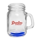aerial view a blue handcrafted 4.5 oz mason jar sampler glass, image 1 of 2