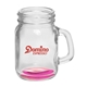 aerial view a pink handcrafted 4.5 oz mason jar sampler glass, image 1 of 2