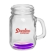 aerial view a purple handcrafted 4.5 oz mason jar sampler glass, image 1 of 2