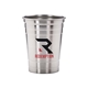 aerial view a silver suds 16 oz stainless steel beer cups, image 1 of 2