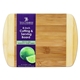 aerial view a natural two - tone bar 8 x 5-3/4 bamboo cutting board, image 1 of 2