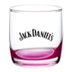 aerial view a pink smooth 10 oz monterrey whiskey glass, image 1 of 2