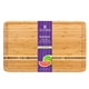 aerial view a natural dominica bamboo carving board, image 1 of 2