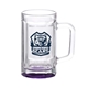 aerial view a purple chug 15 oz sports fan glass beer mug, image 1 of 2