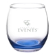 aerial view a blue vino 11.5 oz mikonos stemless wine glass, image 1 of 2