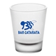 a black frosty 1.75 oz frosted shot glass
