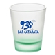 a pink frosty 1.75 oz frosted shot glass