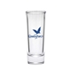 aerial view a clear paloma 2 oz clear cordial shooter shot glass, image 1 of 2