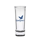 aerial view a black paloma 2 oz clear cordial shooter shot glass, image 1 of 2