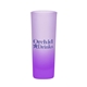 aerial view a purple sunrise 2 oz glass tall shot glass, image 1 of 2
