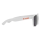 aerial view a white eco - friendly rpet sunglasses, image 1 of 2