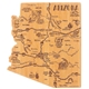 a arizona u.s. destination bamboo cutting and serving boards