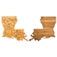 aerial view a louisiana u.s. destination bamboo cutting and serving boards, image 1 of 2