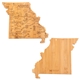 aerial view a missouri u.s. destination bamboo cutting and serving boards, image 1 of 2