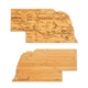 aerial view a nebraska u.s. destination bamboo cutting and serving boards, image 1 of 2