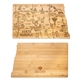 a north dakota u.s. destination bamboo cutting and serving boards