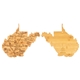 aerial view a west virginia u.s. destination bamboo cutting and serving boards, image 1 of 2