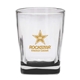 aerial view a black savor 11 oz verona whiskey glass, image 1 of 2