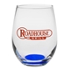 aerial view a blue santa rosa 9 oz libbey stemless wine glasses, image 1 of 2