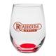 aerial view a red santa rosa 9 oz libbey stemless wine glasses, image 1 of 2