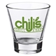 aerial view a clear cosmo 11.5 oz stemless martini glass, image 1 of 2