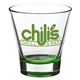 aerial view a green cosmo 11.5 oz stemless martini glass, image 1 of 2