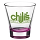 aerial view a pink cosmo 11.5 oz stemless martini glass, image 1 of 2